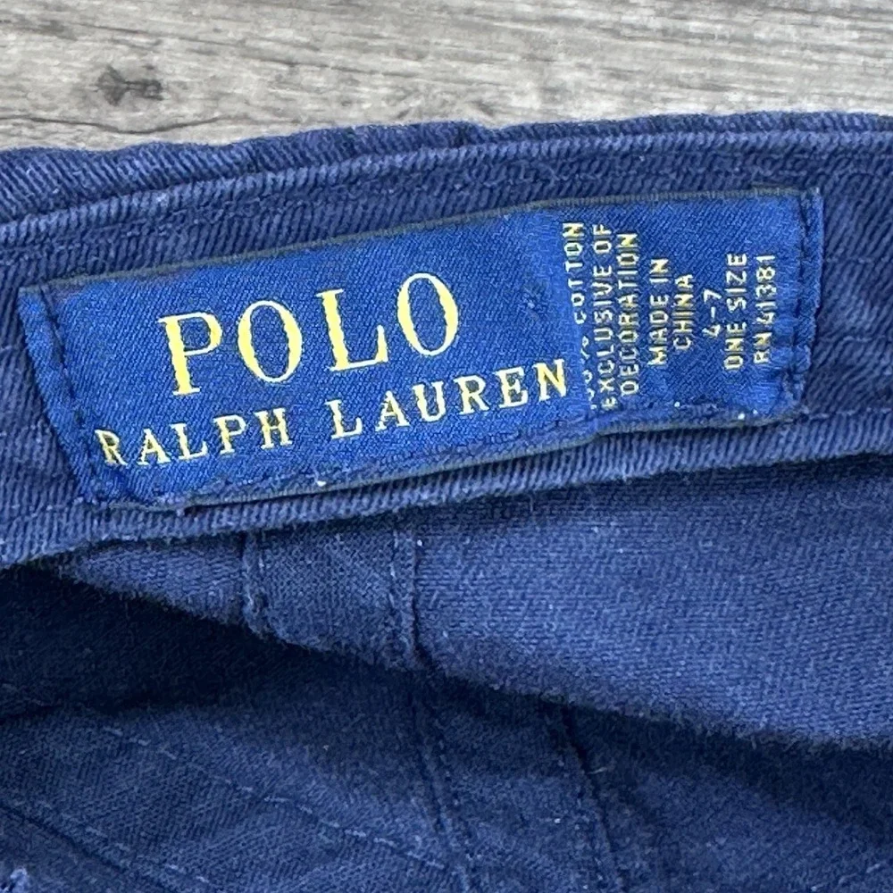 Polo Ralph Lauren~Youth~Cotton Chino Cap - Adjustable Strap & Curved Brim~Sz 4-7
